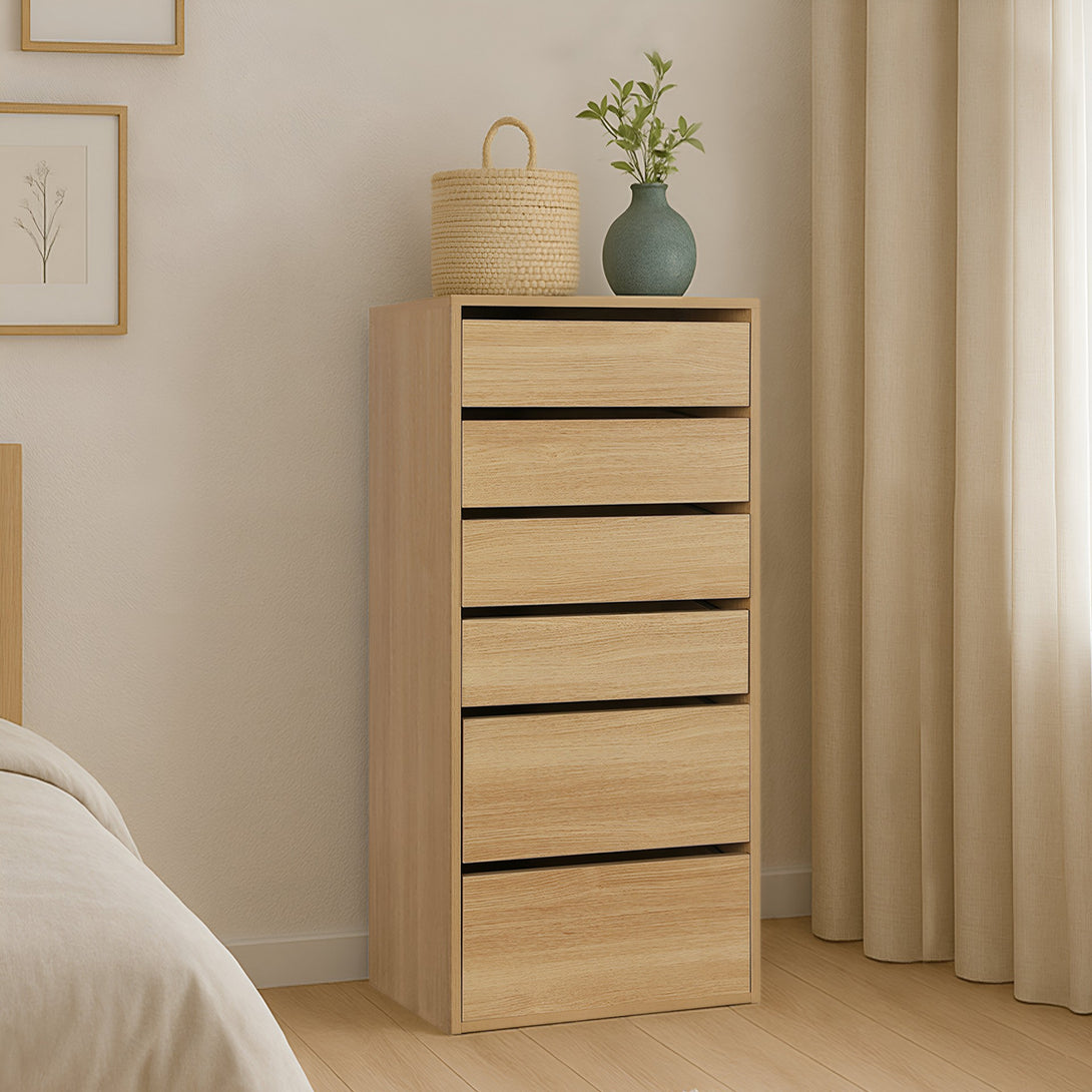 PAYETTE 6 Drawer Wardrobe - OAK