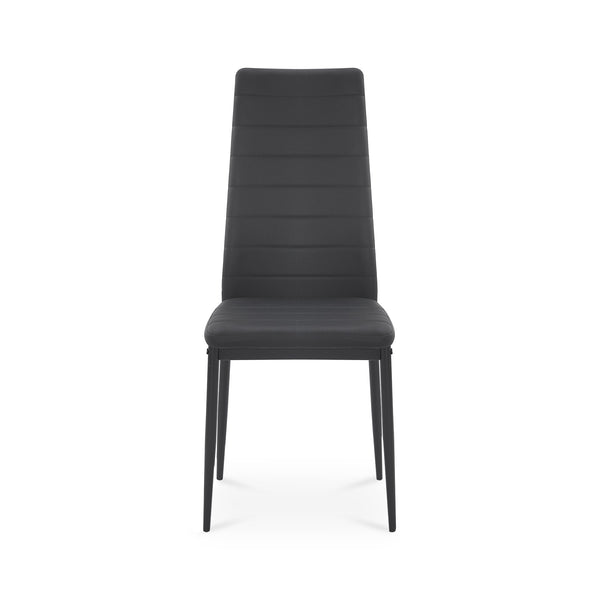 Ethan PU Leather Dining Chair - Set of 4 - Black