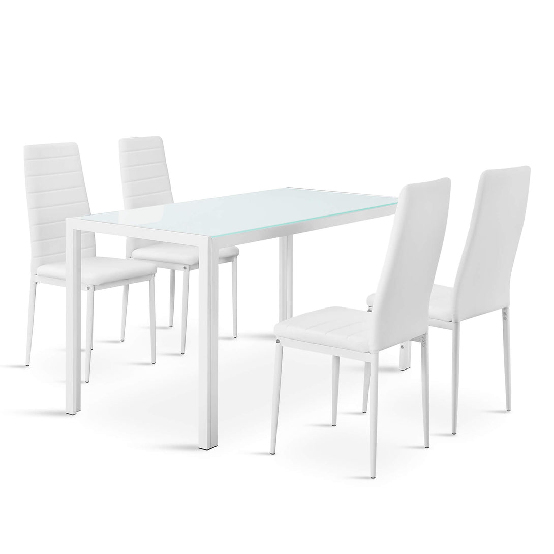 Samuel 5 Piece 1.4m Dining Set – White