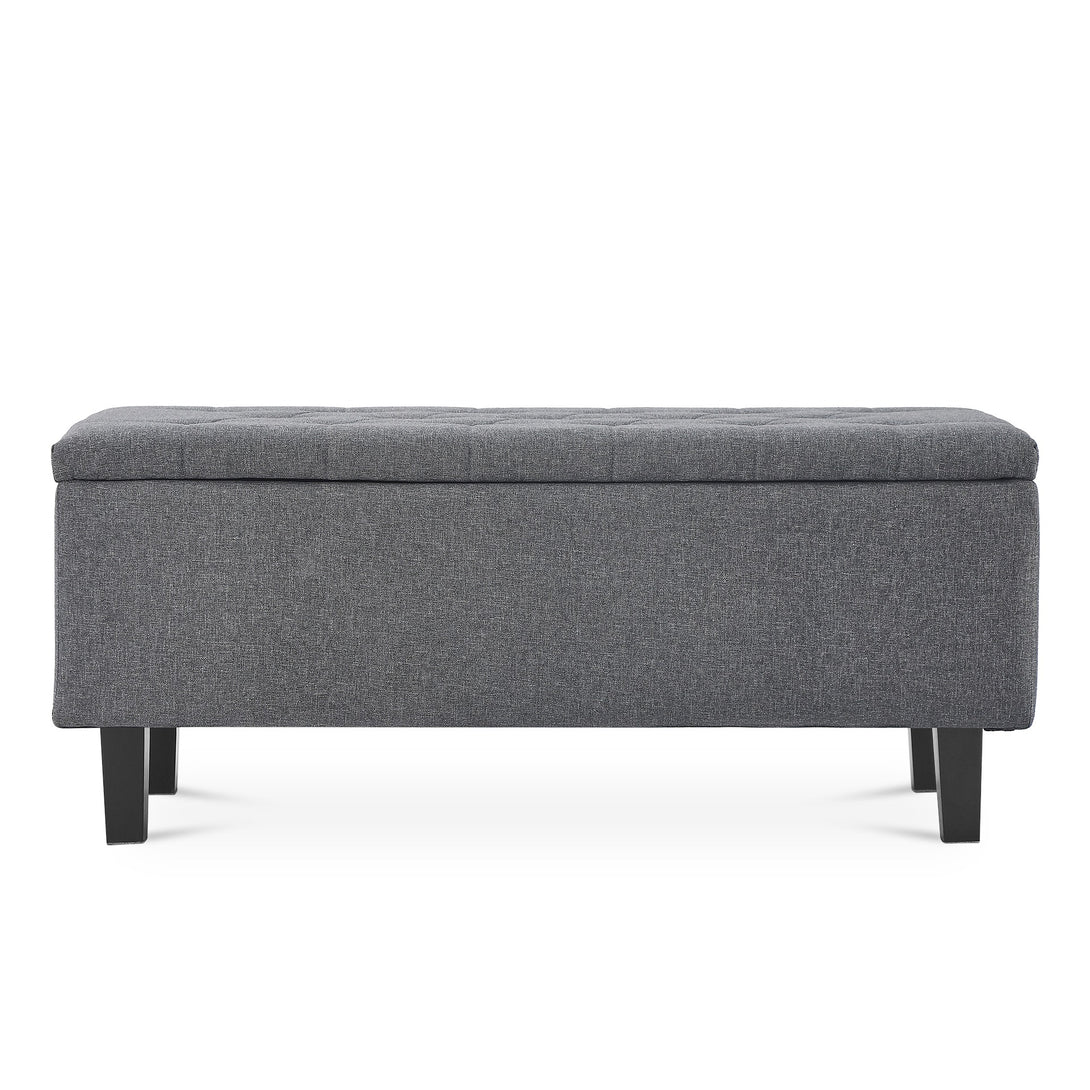 Sebastian Storage Ottoman Bench - Grey