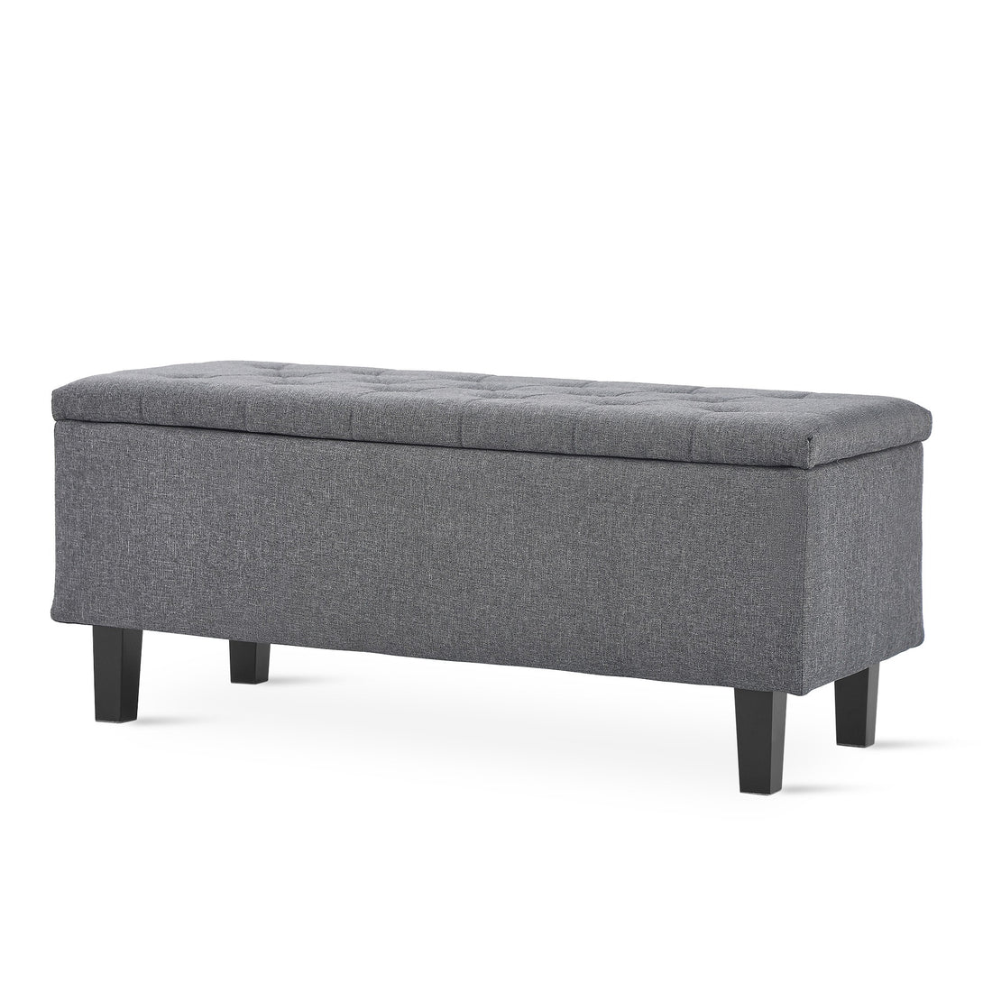 Sebastian Storage Ottoman Bench - Grey