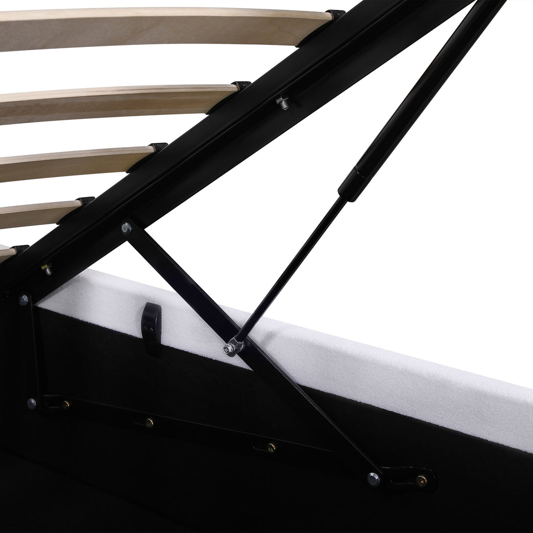 Isabella Queen Gas Lift Bed Frame - White