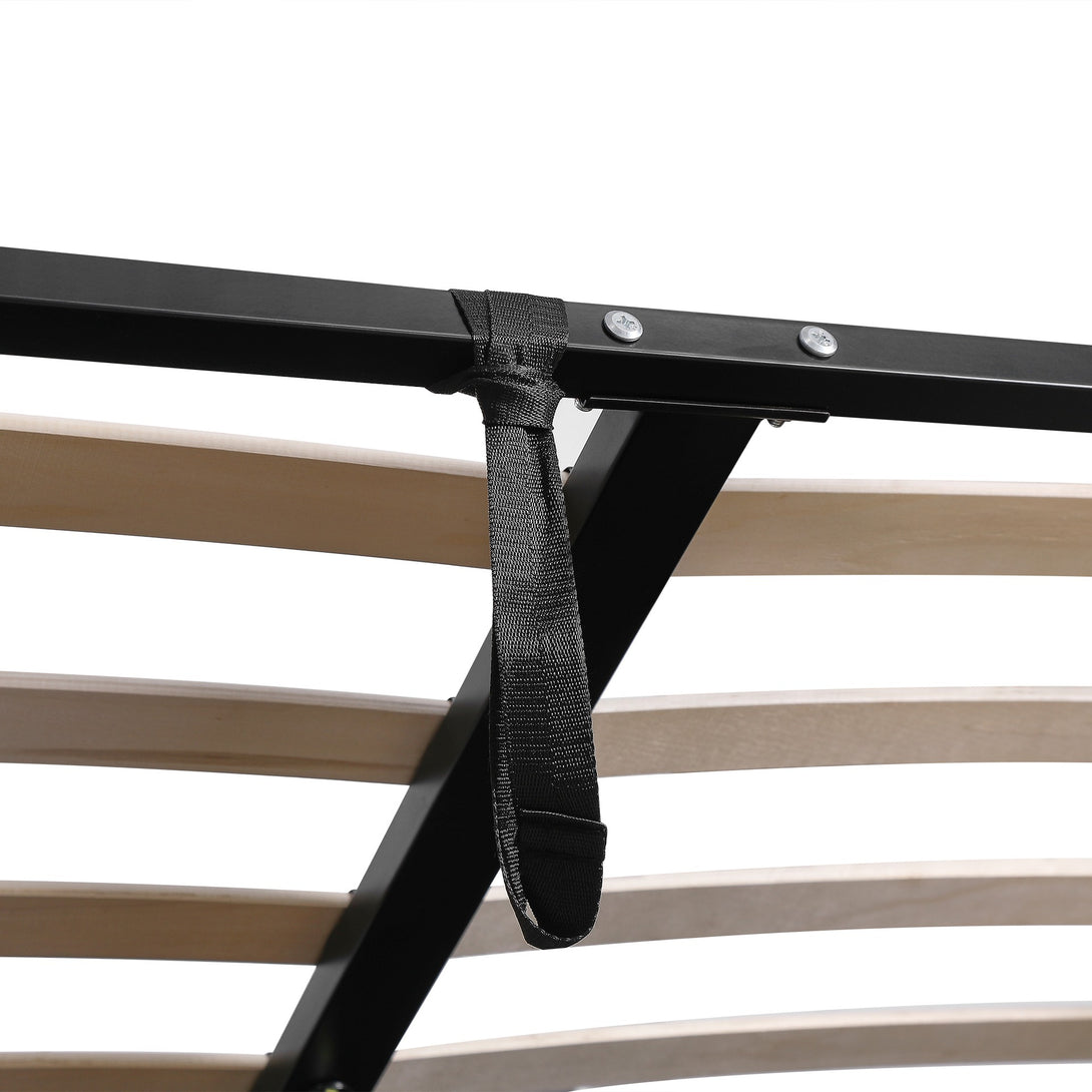 Abigail Double Gas Lift Bed Frame - Grey