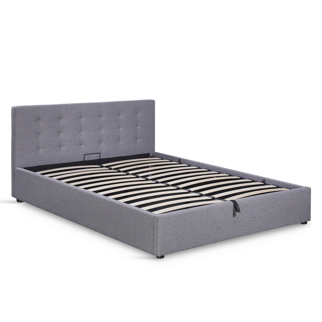 Abigail Queen Gas Lift Bed Frame - Grey