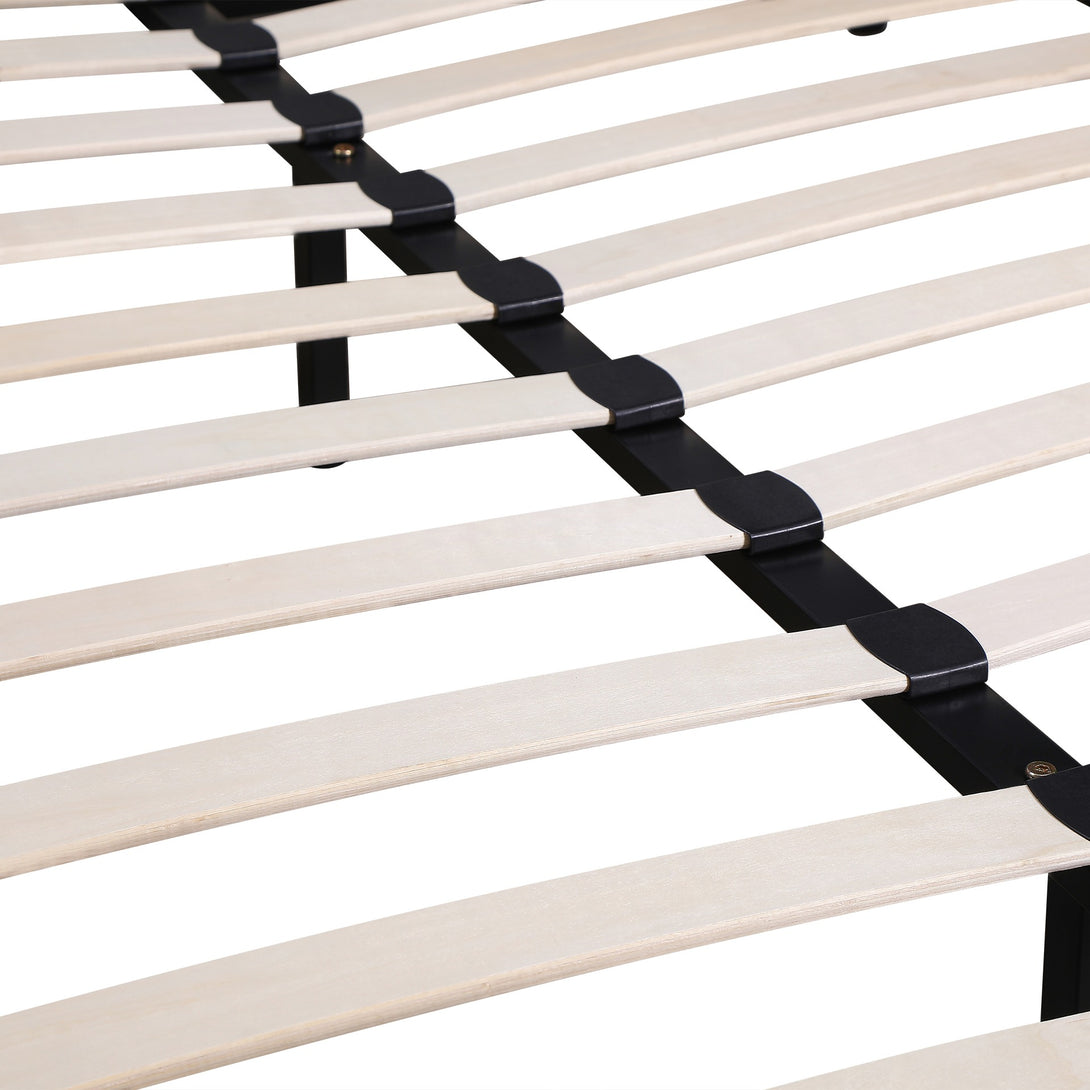 Nora Double Bed Frame - Light Grey