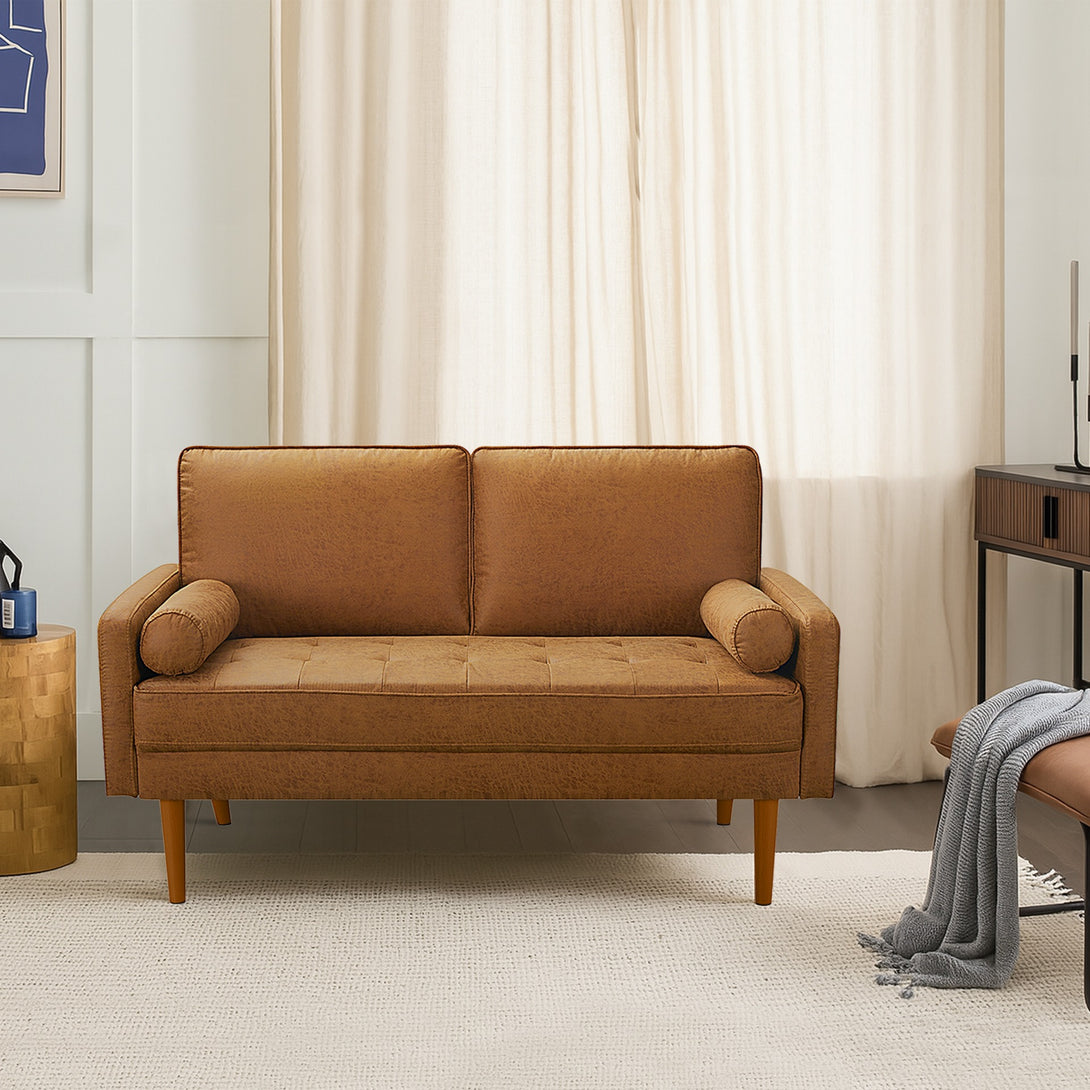 Alaina 2 Seater Sofa - Brown