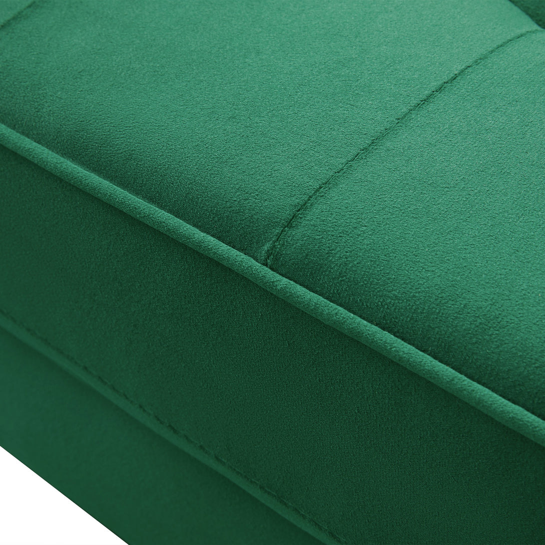 Alaina Velvet 3 Seater Sofa - Green