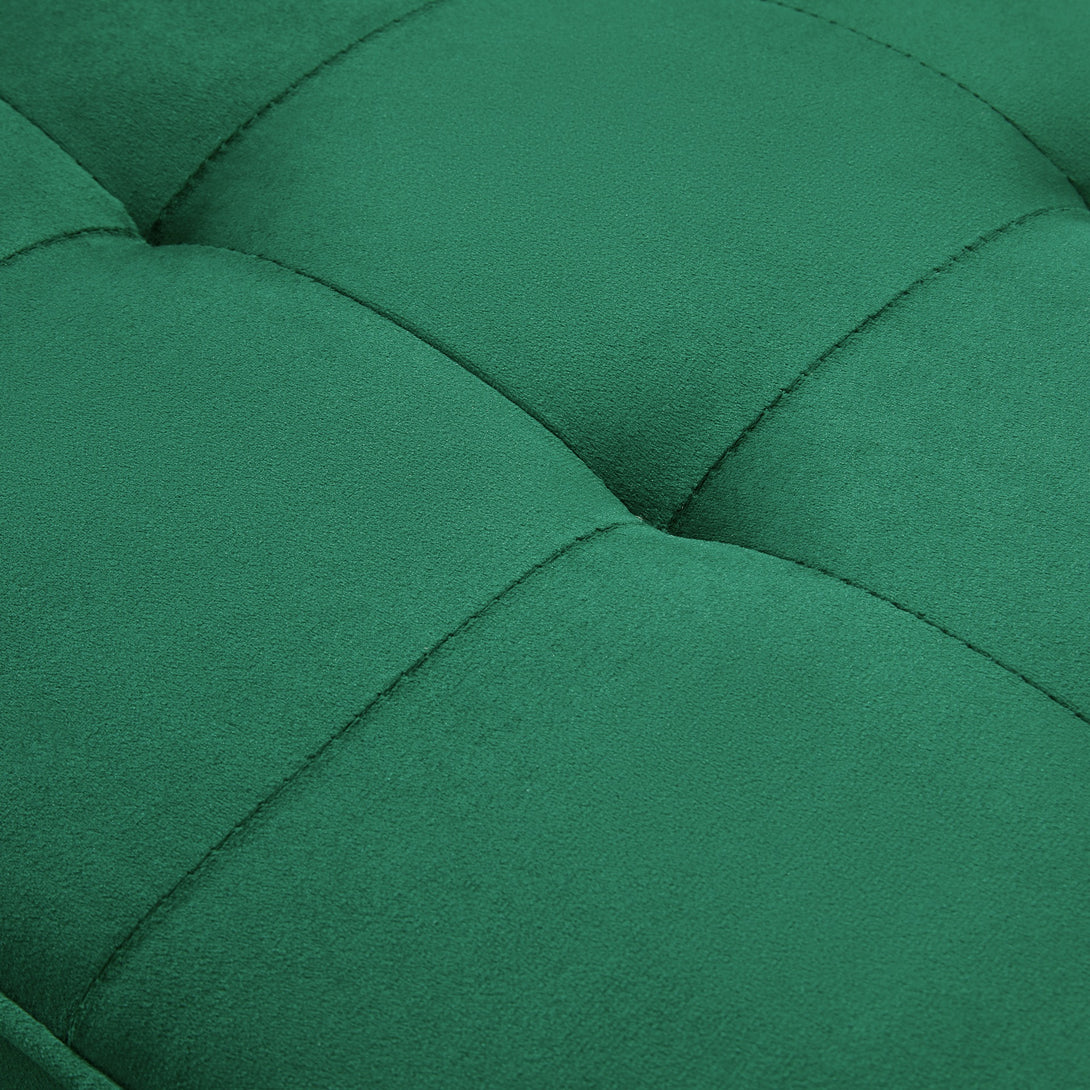 Alaina Velvet 3 Seater Sofa - Green