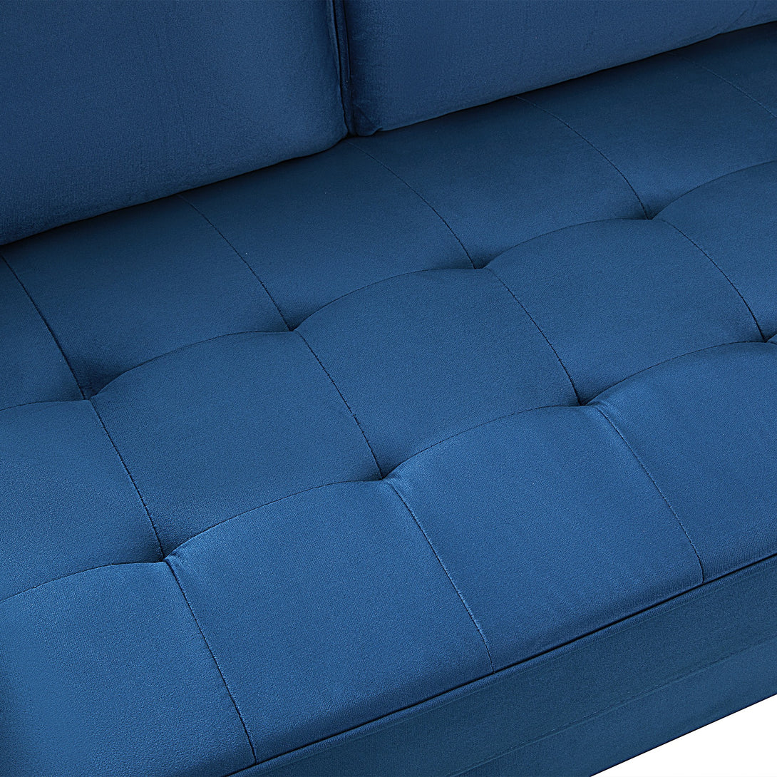 Alaina Velvet 2 Seater Sofa - Blue