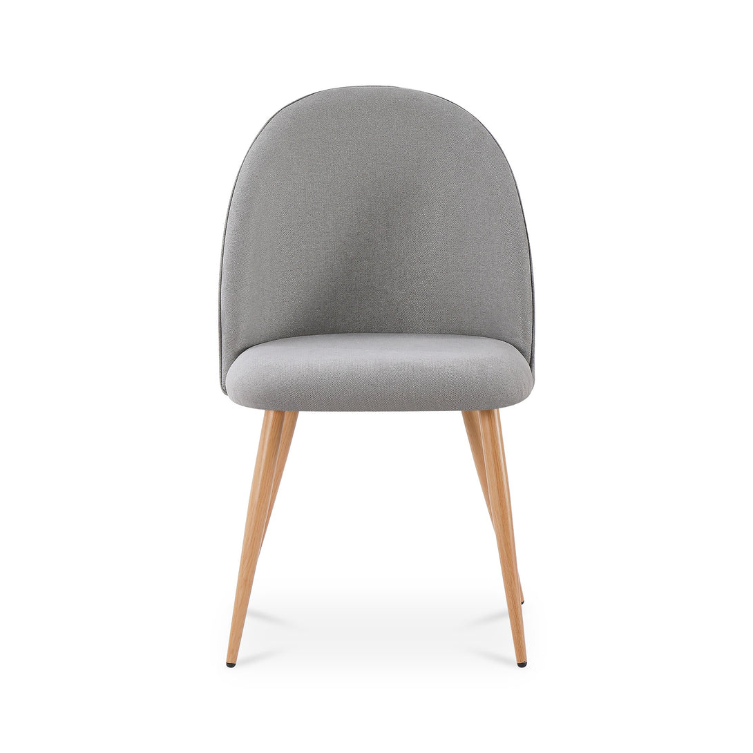Wyatt Linen Dining Chair - Set of 2 - Light Grey