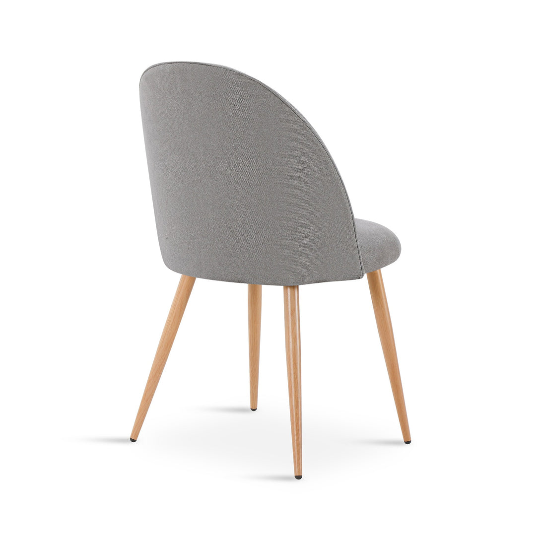 Wyatt Linen Dining Chair - Set of 2 - Light Grey