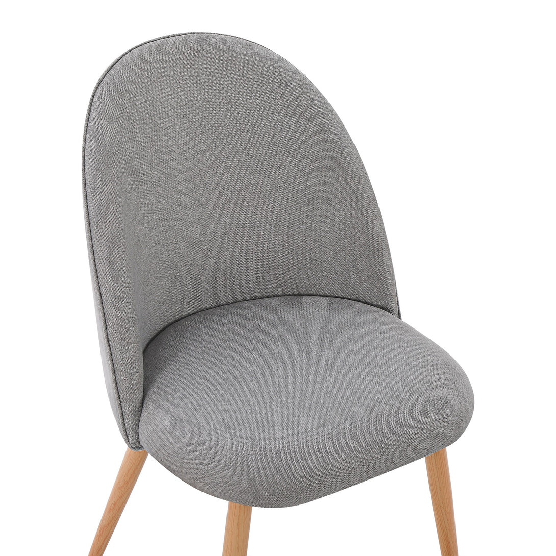 Wyatt Linen Dining Chair - Set of 2 - Light Grey