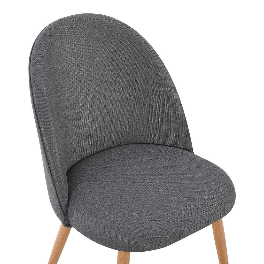 Wyatt Linen Dining Chair - Set of 2 - Dark Grey