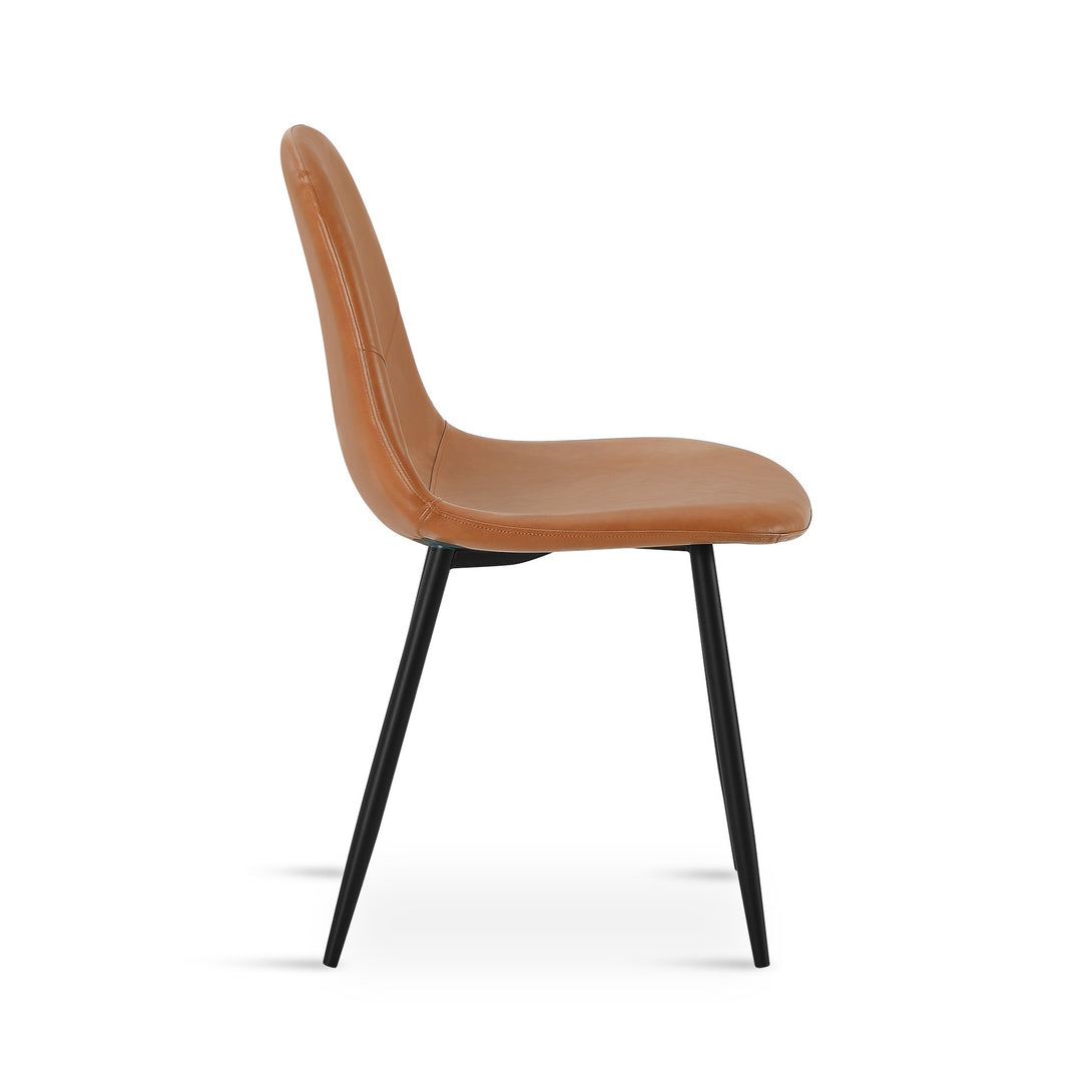 Matthew PU Leather Dining Chair - Set of 4 - Orange