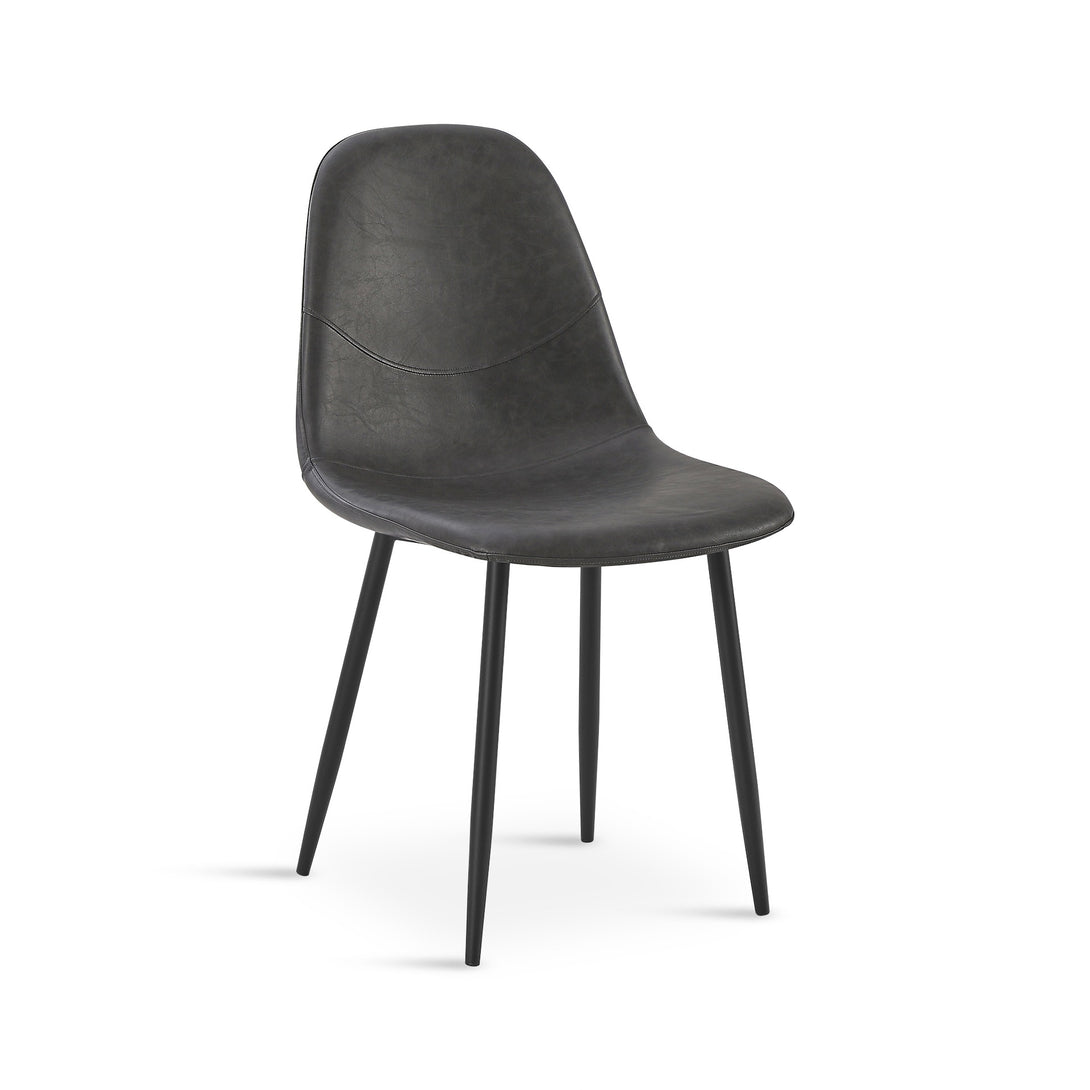 Matthew PU Leather Dining Chair - Set of 4 - Grey