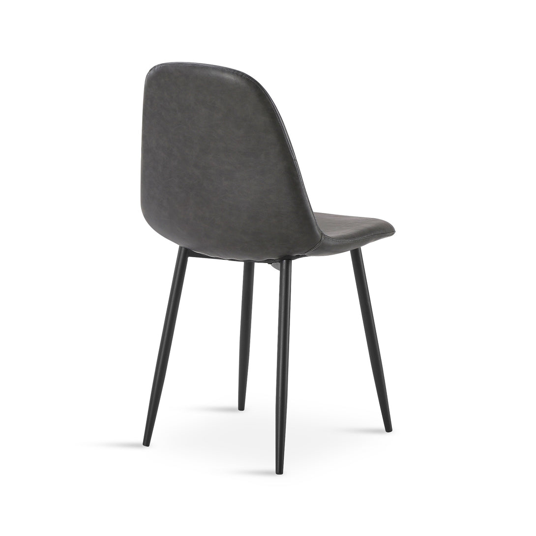 Matthew PU Leather Dining Chair - Set of 4 - Grey