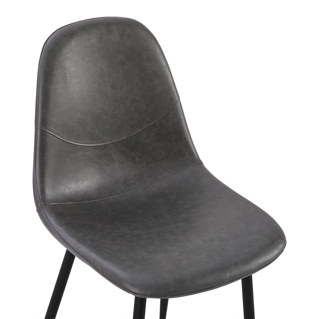 Matthew PU Leather Dining Chair - Set of 4 - Grey