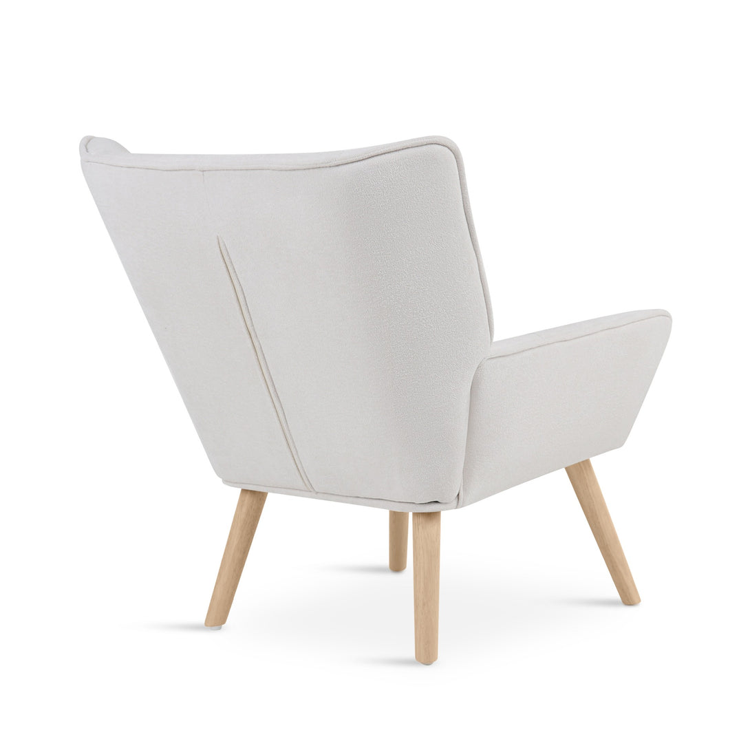 Amelia Rubberwood Armchair - White
