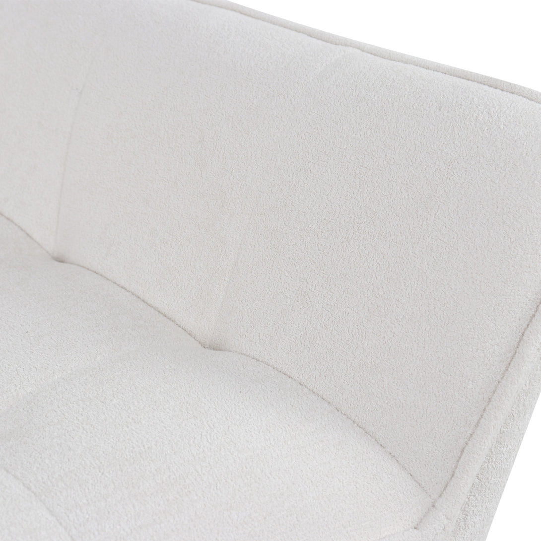 Amelia Rubberwood Armchair - White