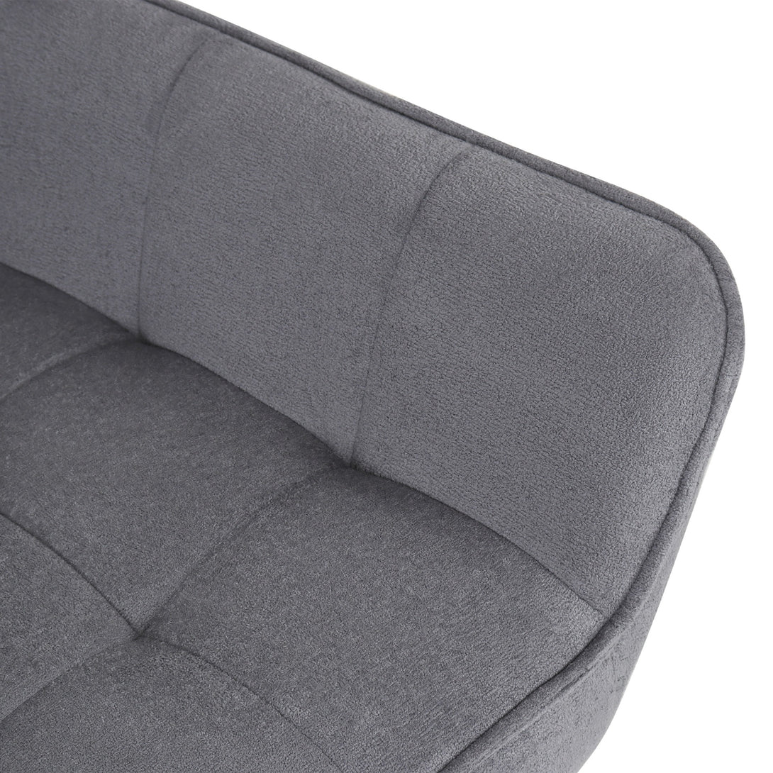 Amelia Rubberwood Armchair - Dark Grey