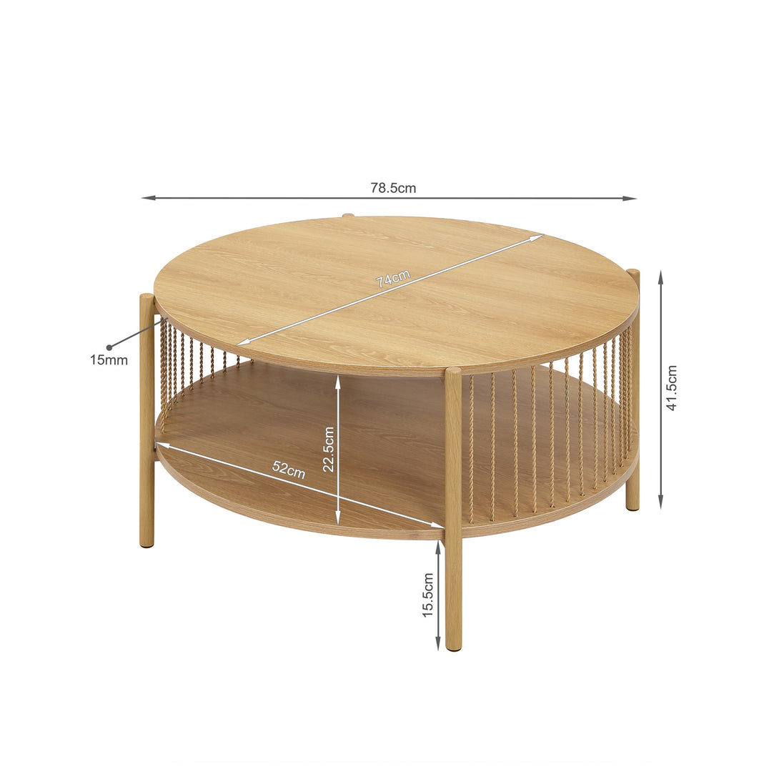 Deven Coffee Table - Natural