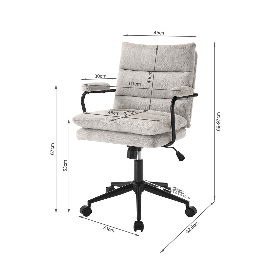 Josue Office Chair - Light Grey