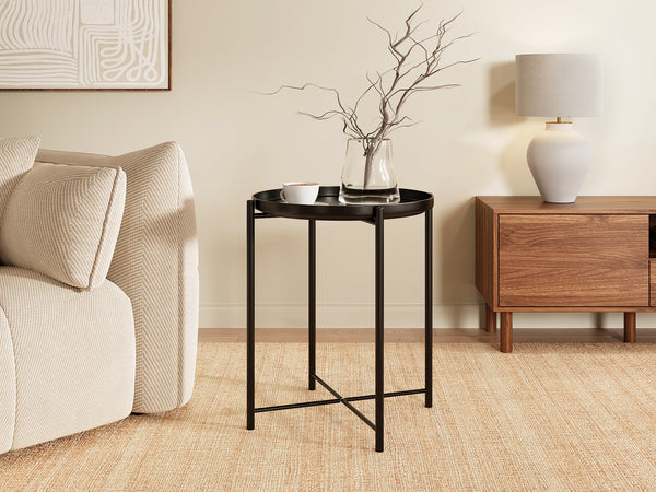 Xenia Round Coffee Table - Black