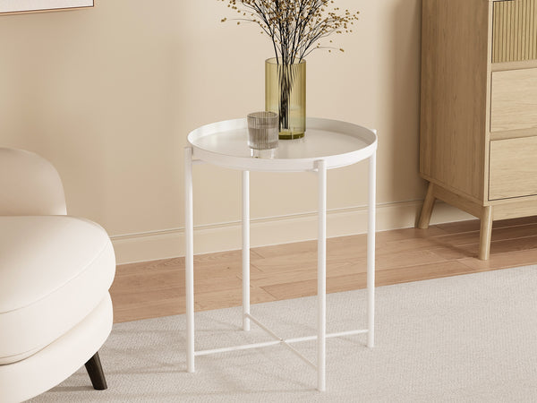Xenia Round Coffee Table - White