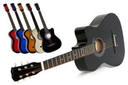 38" Acoustic Guitar Black