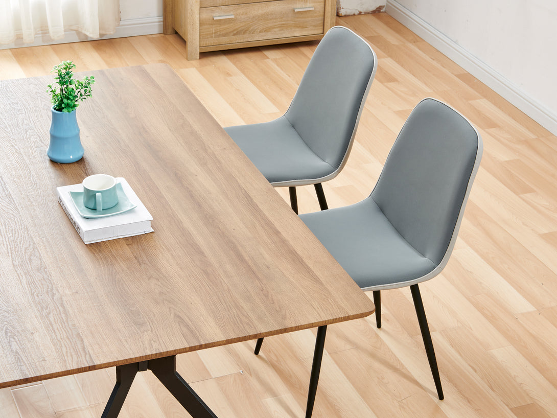 CALLIE 4PCS Dining Chair - LIGHT GREY