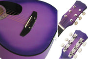 38" Acoustic Guitar Purple