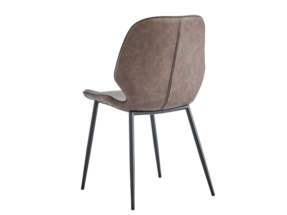 SLOANE 4PCS Dining Chair - BROWN