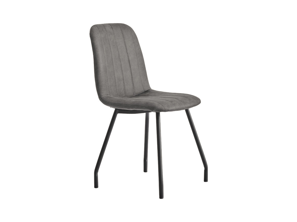 KIARA 4PCS Dining Chair - DARK GREY