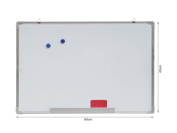 Whiteboard Aluminium Frame 60cm x 40cm