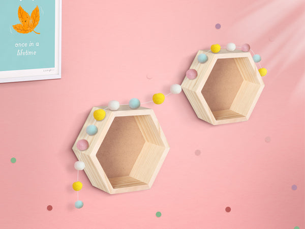 BUIR Wooden Wall Shelf - OAK