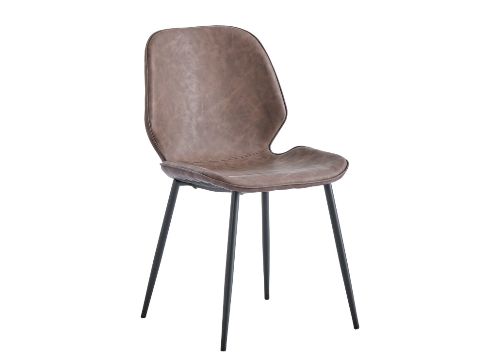 SLOANE 4PCS Dining Chair - BROWN