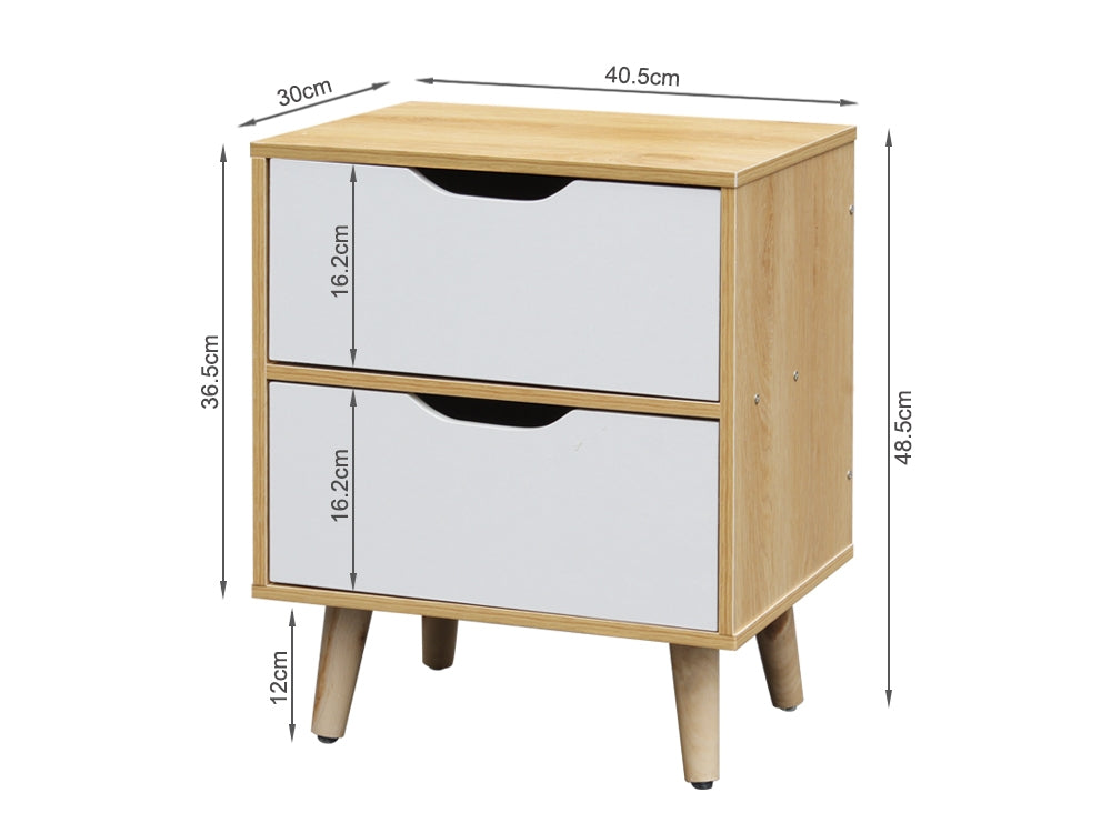 LOY Bedside Table Nightstand - MAPLE