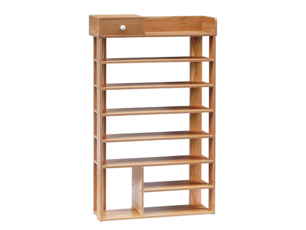 TEKAPO 8 Tiers Shoe Rack Organiser Shelf - MAPLE