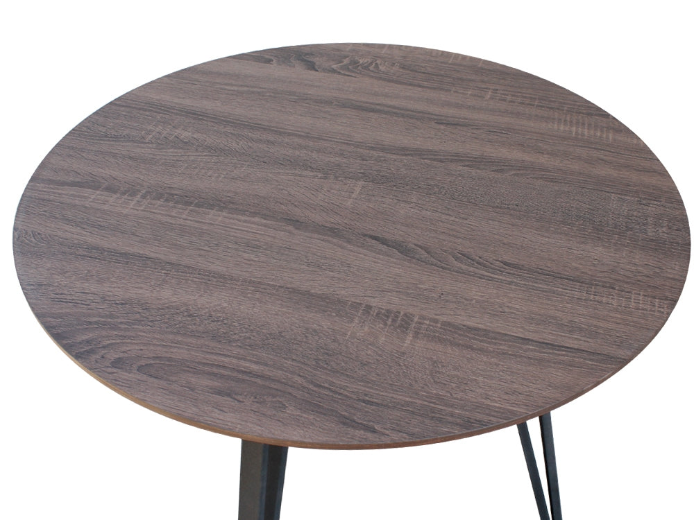 ROYCE Dining Table Round 80x75cm - WALNUT