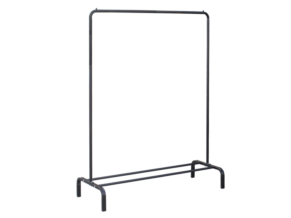 Metal Clothes Rack Organiser Coat Hanger 117x150cm - BLACK