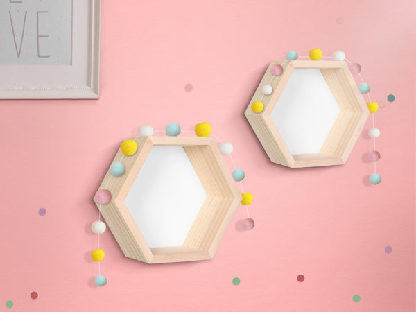 BUIR Wooden Wall Shelf - WHITE