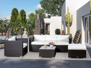 CEBU Rattan Outdoor Sofa Set 4PCS - DARK BROWN