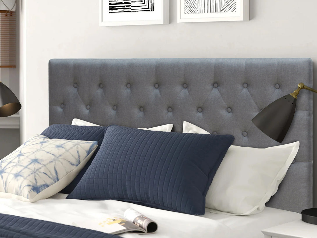 BARBARA Fabric Upholstered Headboard - QUEEN