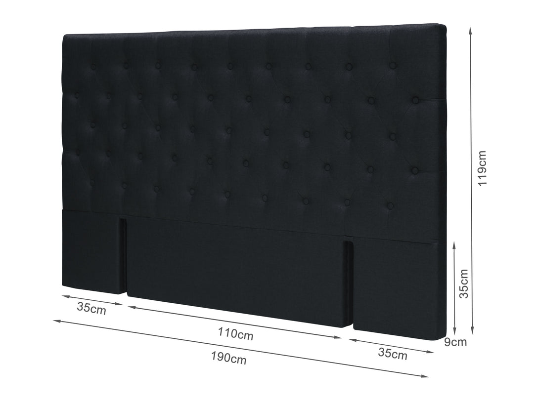 BARBARA Fabric Upholstered Headboard - SUPER KING