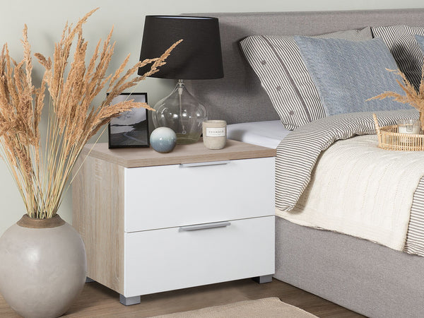 SETH 2 Drawer Bedside Table Nightstand