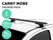 120cm Universal Roof Rack Cross Bars 2PC - BLACK