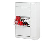 HOROTEA 4 Drawer Shoe Cabinet Storage Rack - WHITE