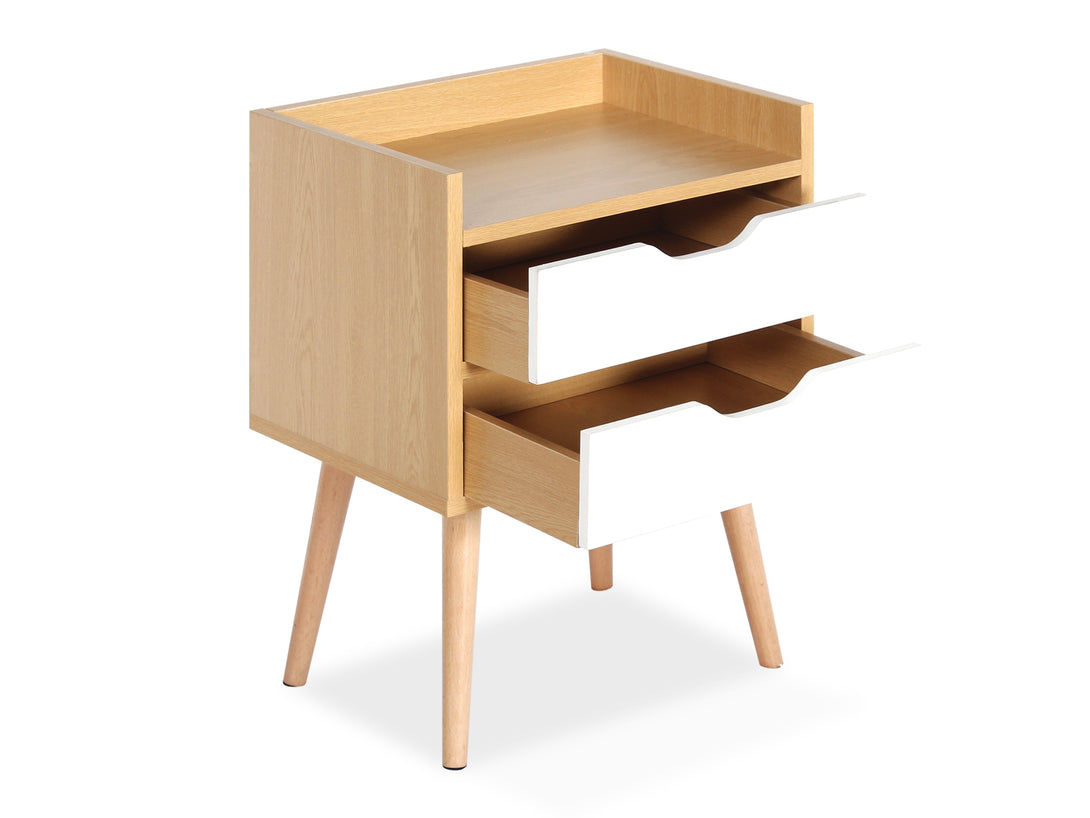 MARC Bedside Table Nightstand - OAK