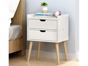 MARC Bedside Table Nightstand - WHITE