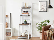 CHIUTA 4 Tier Ladder Shelf Wooden Storage Bookshelf